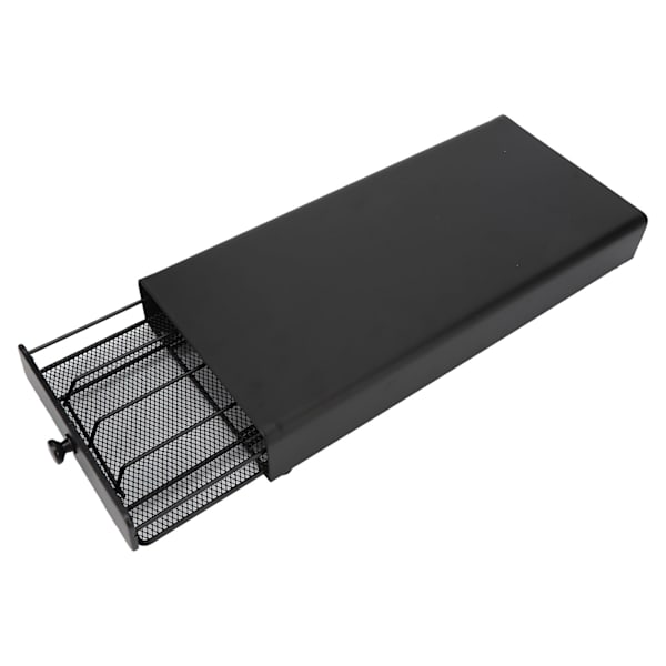 Kaffepodsförvaringslåda Kompakt Pod Kapselhållare Dammtät Kaffe Kapsel Låda Utrymmesbesparande Håll Pods Organiserade Svart 33.5x16cm