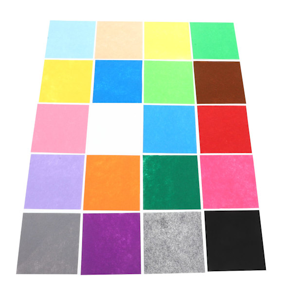 20 stk. Filtstofark Assorterede farver Blødt lugtfri 30x30 cm Filtklud til DIY-produktion Håndværk Syning