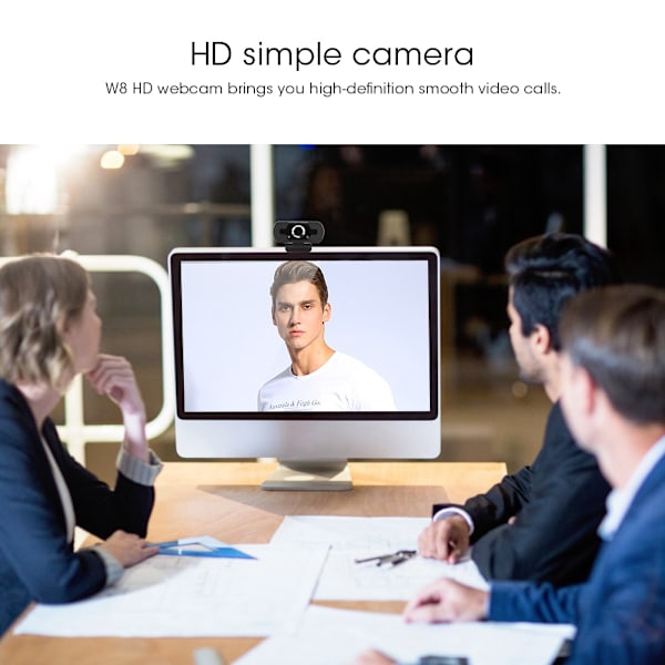 W8S HD -verkkokamera videopuheluihin, konferensseihin ja verkko-opetukseen, resoluutio 1920x1080