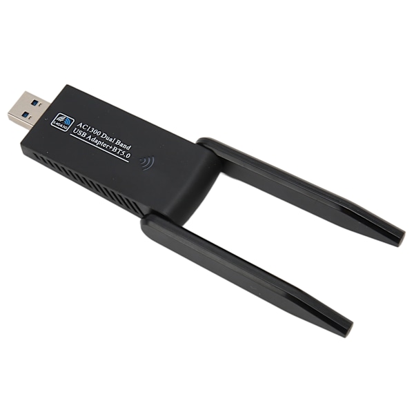 1300Mbps USB WiFi-sovitin Dual Band Bluetooth 5.0 USB3.0-liitäntä Nopea Windows XP Vista7 8 8.1 10 11