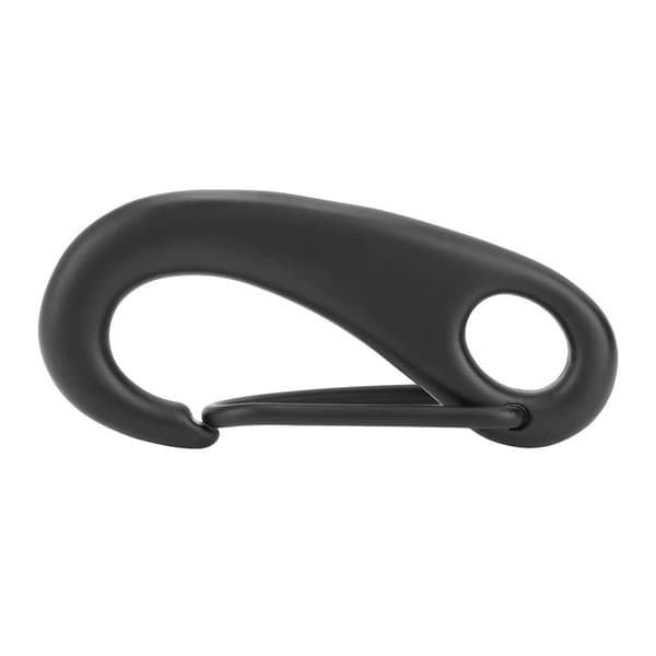 316 Rustfrit Stål Snap Hook Clip Bolt Kit Dykningstilbehør (70MM, Sort)