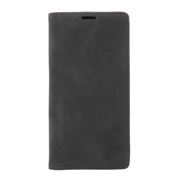 Wallet Case med Kortholder PU Læder Støtteben Kort Slots Case Holdbart Stødsikkert Telefon Cover All Round Beskyttelse Sort til IPhone 11