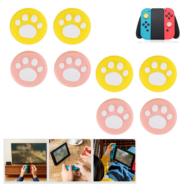2 Set Kattklo Tumgrepp Skydd för Switch Kontrollspak Leksaker med Bra Känsla 002