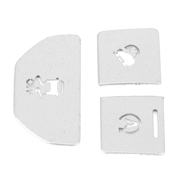 3 stk. Central Control Button Sticker Aluminium Legering Passer til Land Rover Range Rover Evoque 2014‑2019