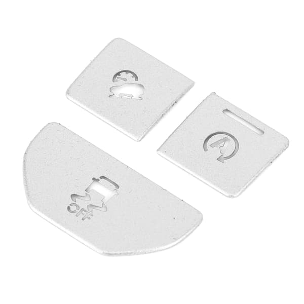 3 stk. Central Control Button Sticker Aluminium Legering Passer til Land Rover Range Rover Evoque 2014‑2019