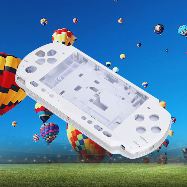 Komplett Skal för PSP3000 Spelkonsol med Skruvmejsel, Slitstark och Kompakt (Vit)