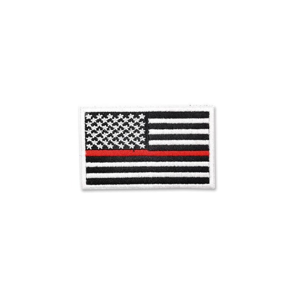 18 påstrykningsbroderte merker med amerikanske flaggdesign for å sy og dekorere klær, ryggsekker, jeans, hatter