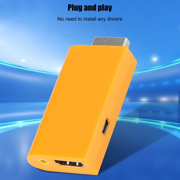For PS1 / PS2 til HDMI Audio Video Konverter med Anti-Jamming Interface Spillekonsol Konvertering