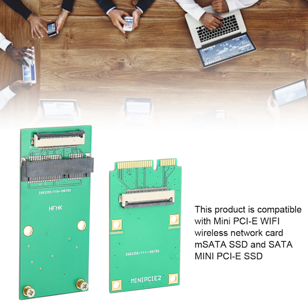 Mini PCIE WIFI Langaton Kortti Vihreä ABS mSATA SSD SATA MINI PCIE SSD Jatkojohto