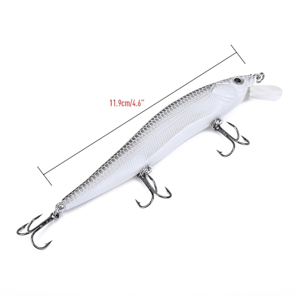 1st Long Tail Fishing Kunstig Levende AgnPå Naturlig Vis Lignende Minnow Lures Fisketilbehør (A)