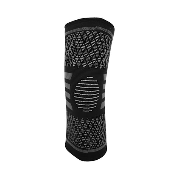 Stickade knäskydd i nylon Dubbelvävd textur Elastisk knäskydd för Fitness BasketM