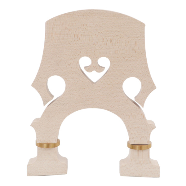Fiolinbro Maple Wood Justerbar messingskrue Double Bass Bridge for erstatning 1/8