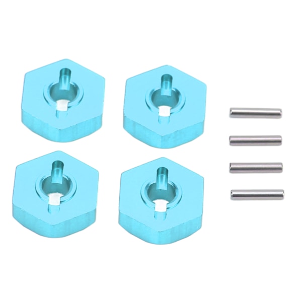 4 st RC Hjul Hex Nav Adapter Aluminium Legering RC Hex Koppling Delar för Traxxas E Revo 1/16 RC Bil Blå
