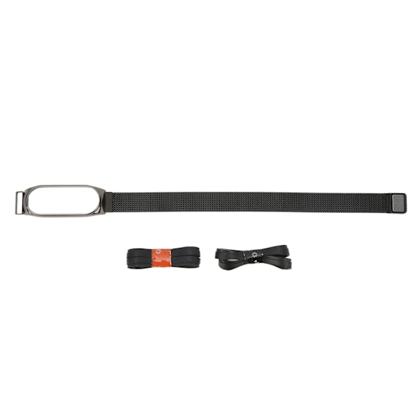 Urklokke Rem for Xiaomi Smartwatch 304 Rustfritt Stål Klokkebånd Utbytte Metall Armbånd Magnetisk Svart for Mi Band 6 5 4 3