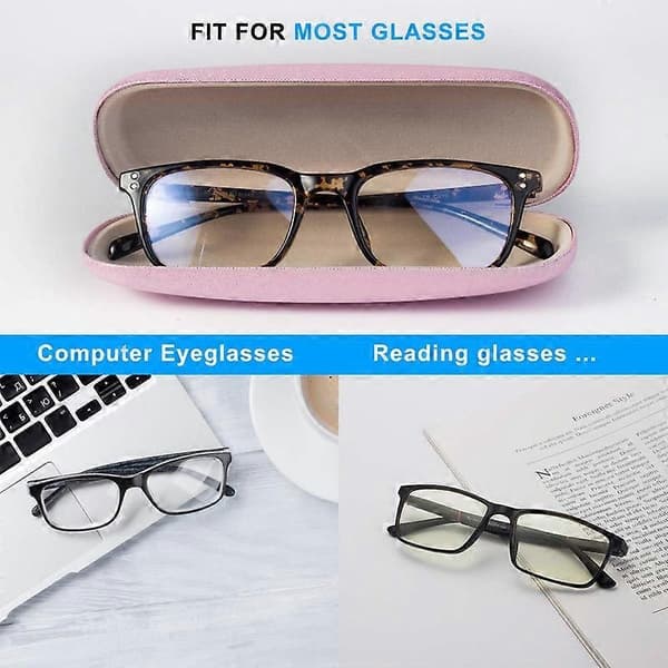 Unisex Hard Shell Eyeglass Case, Protective Case For Glasses