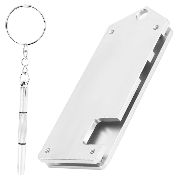 Aluminiumlegeringsfodral för Raspberry Pi Zero W, ultratunt dammtätt skyddsskal (Silver)