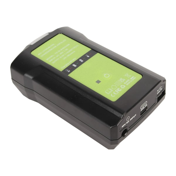 40V Laturi Himmennettävä LED-valo USB-virtalähtö Indikaattori Litiumakku Laturi Greenworks 29472 29482 29462 29252