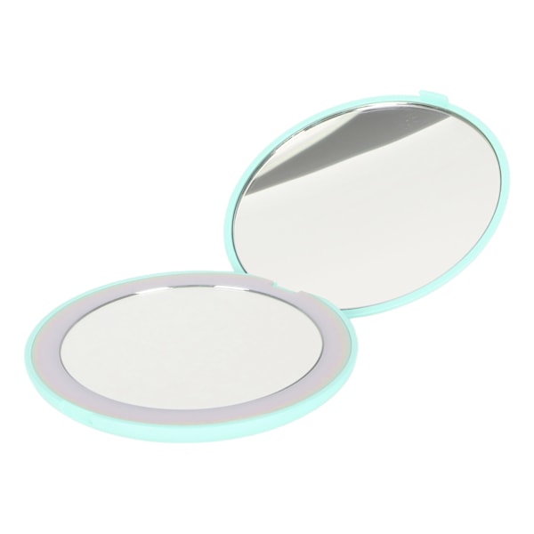 3,5 tums LED-speglar 1X 10X förstoring dubbelsidig smink spegel för hem resa inbyggt batteri grön