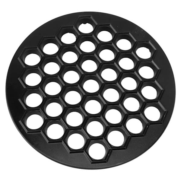 Russisk Ravioli Maker Dumplings Mold Aluminium Alloy Pelmeni Maker Mold Pelmeni Kjøtt Dumplings Maker 37 Hull Svart