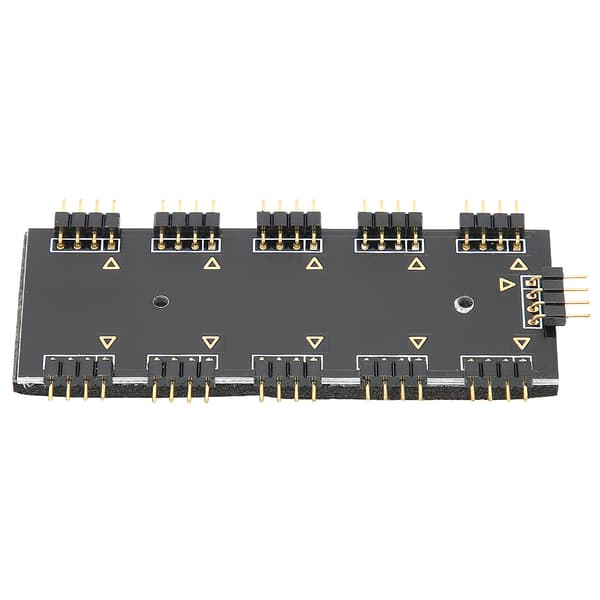 RGB Hub Controller 1‑10 RGB Hub Controller PC Chassifläkt Hub CPU Kylning HUB1‑10 12V ARUA Hub Controller
