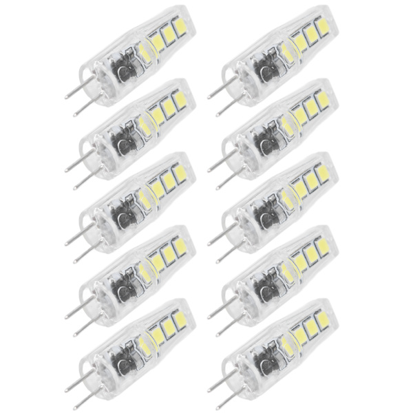 10 kpl G4 8LED-valoa 2835 lamppusirua 2W 360 asteen PC-lamppu kotiin toimistoon 220V lämmin valo
