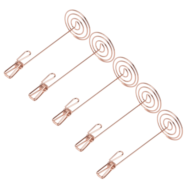 5st Platskorthållare Roséguld Unik design Slitstark metall Antioxidation Multi bordsnummerhållare