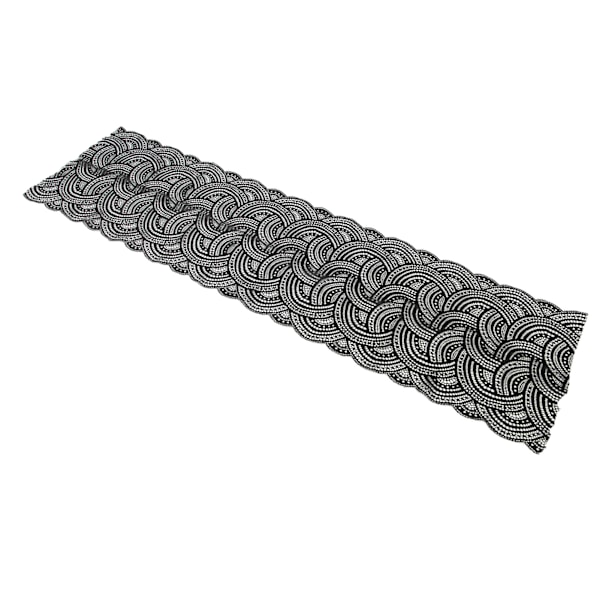 Spetsband Nylonmaterial Elegant Stil 10 Yards 24cm/9.4in Bred Mjuk Bekväm Svart Sömnad Spetskant för Hantverk