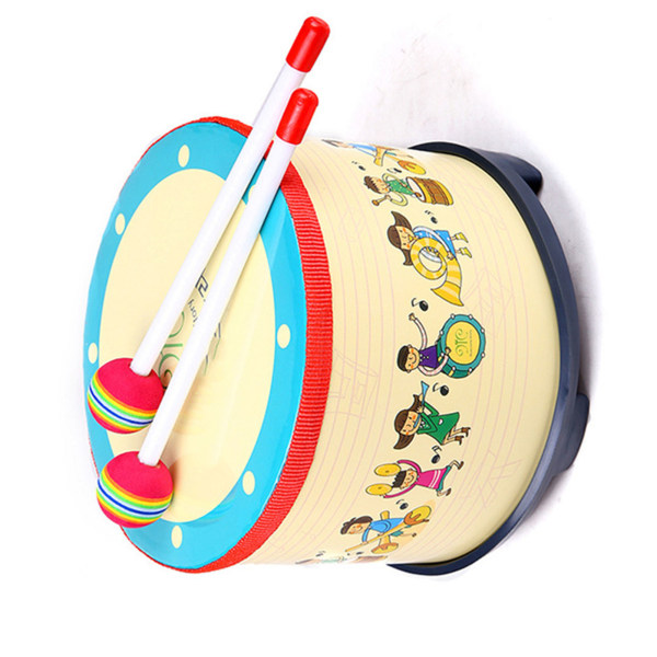 Børn Snare Drum Småbørn Birch Wood Drum Legetøj til børnehave tidlig uddannelse