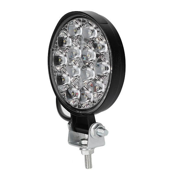 42W 14LED 6000K 2500LM Mini Rund Arbeidslys Bil Modifisert Ekstra Hodelykt Lampe Svart