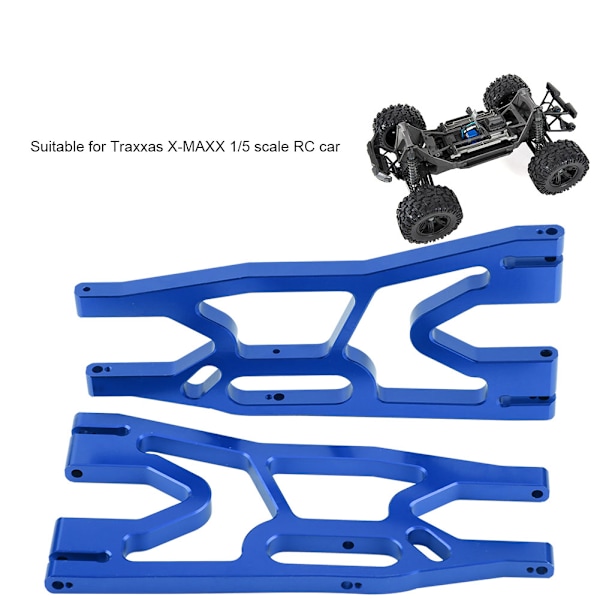 Aluminiumlegering främre bakre nedre upphängningsarm för Traxxas X MAXX 1/5 RC bil (mörkblå)
