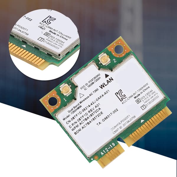 For Intel 7260HMW Universal Network Card Bluetooth4.0 Mini PCI-E Interface NIC for Laptop