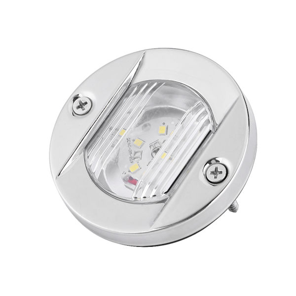 12V Marine Bådsag White LED Rustfrit Stål Vandafvisende Anker Stern Navigationslys