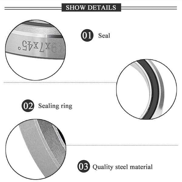 Risk General Stål Cykel Headset Lejer Reparationsdele Tilbehør (49mm)