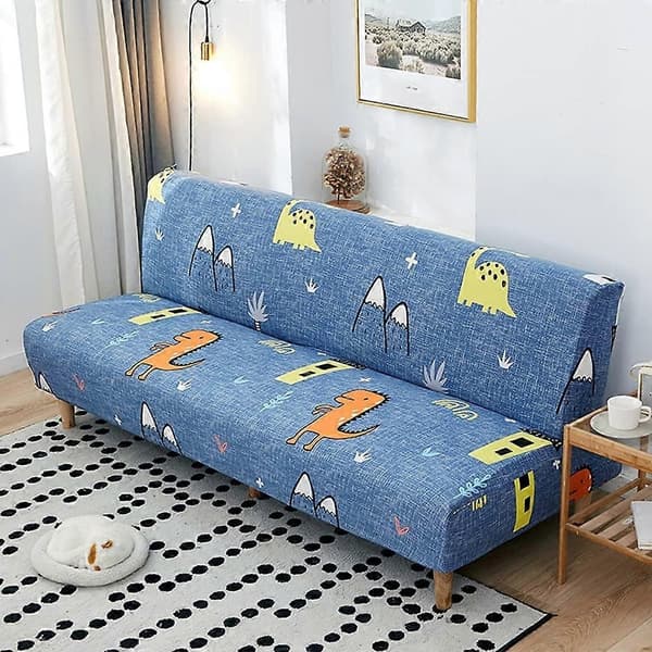 Sofatrekk uten armlener Stretch sofatrekk 2-seter 3-seter uten armlener sovesofa