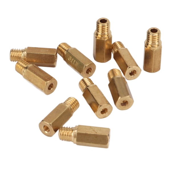 10 stk Forgasser Hoveddysersett Metall Forgasser Tilbehør Utbytting for Keihin FCR MX PWK PWM PE PJ 155‑178