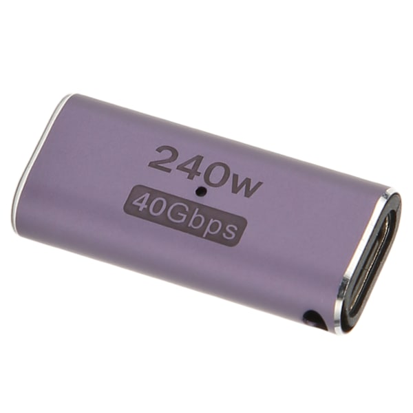 USB4.0 C-naaras-naar-naaras-sovitin, tukee PD 240W 40Gbps 8K 60Hz USB Type C -liitäntää kannettaville tietokoneille, puhelimille ja muille Type C -laitteille