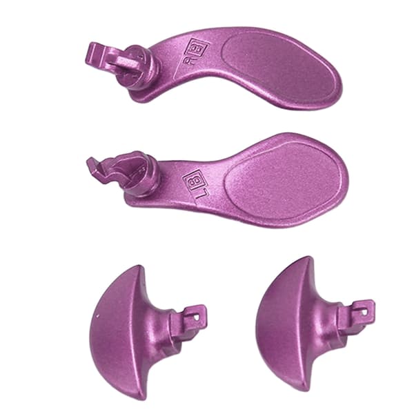 4 stk. Game Controller Bagside Paddles Professionel Udskiftning Metal Bagside Knapper til PS5 Edge Controller Lilla