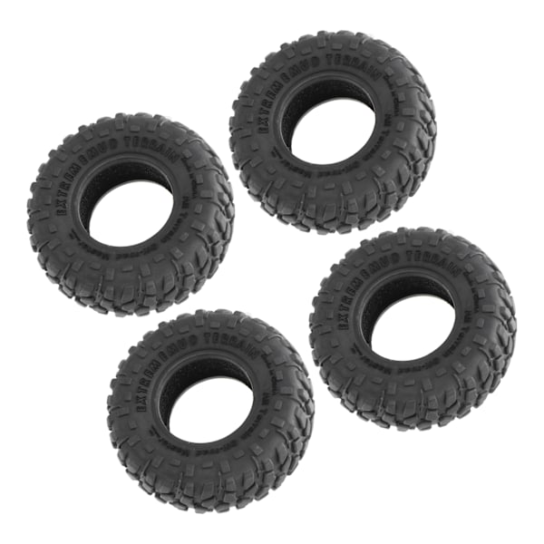 4st 1,0 tums RC-däck Mjukt gummi All Terrain Ersättning RC-bildäck för Axial SCX6 1/6 RC-bil