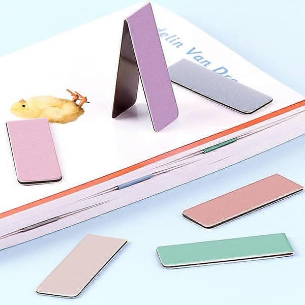12-pack Magnetic Bookmarks, Bookmark Clips for Teachers