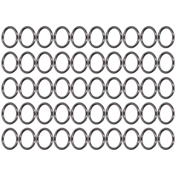 50 stk Metallringer 20x3mm Jern Elektroplettert Solid Holdbar Bred Anvendelse Utsøkte O-ringer Grå