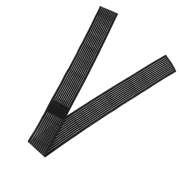 Löpning utomhus Sport Hög elastiskt bandage Anti stukning Knästöd Skyddsrem (svart)