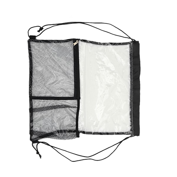 Foldbar gjennomsiktig PVC-strandveske - stor kapasitet, gjennomsiktig, perfekt for bading og strender