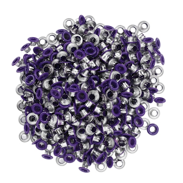500 stk. Trykknapper Jernmateriale Flad Glat Lysende Overflader Letvægts Farverige Syknapper YK4/5C32 (Lilla)