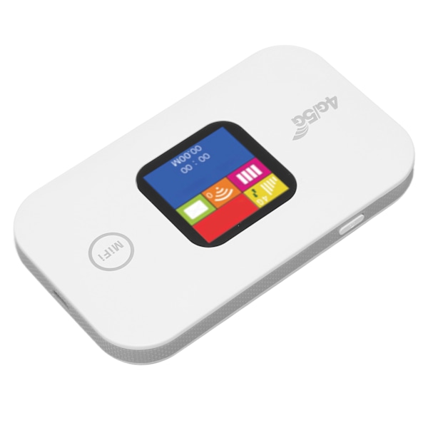 4G WiFi Router 150Mbps SIM-kort Slot Support 10 Brugere LED Farveskærm 2100mAh Mobil WiFi Hotspot til Asien 100‑240V