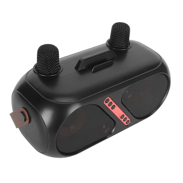 Karaokehögtalare Portabel Bluetooth 5.0 Lång Batteritid Karaokemaskin med 2 Mikrofoner för Hemmabruk Utomhus