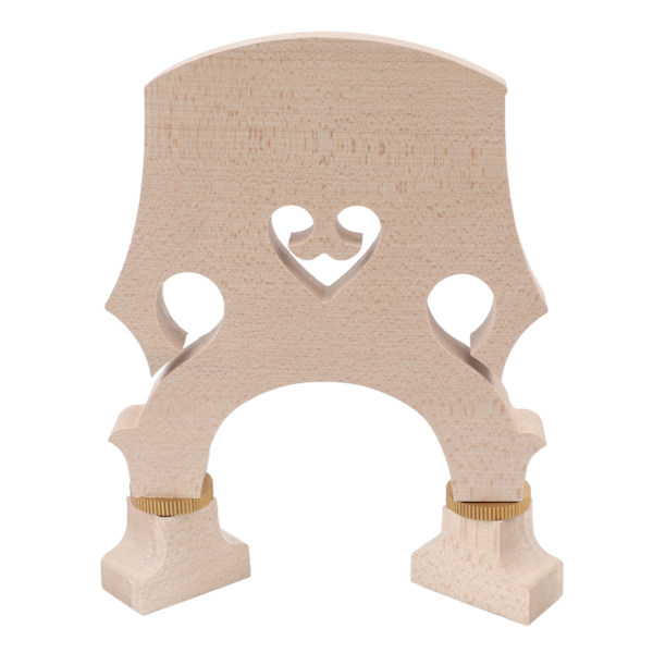 Fiolinbro Maple Wood Justerbar messingskrue Double Bass Bridge for erstatning 1/2