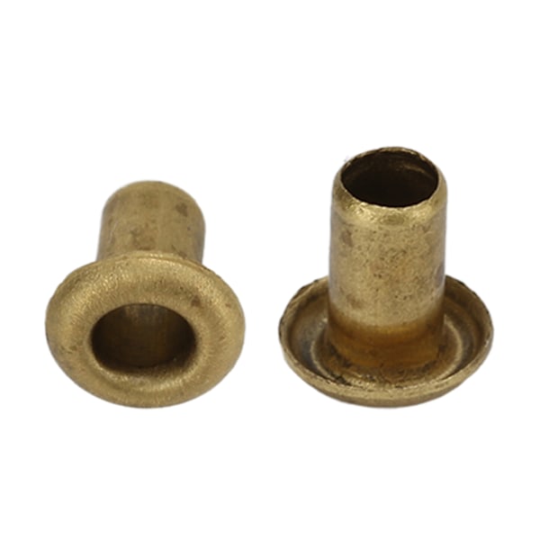 500st Hålnitar 65 Koppar Släta Ytor Enkel Installation Klädnitar för DIY Hantverk 2.3x4.5x4.3mm