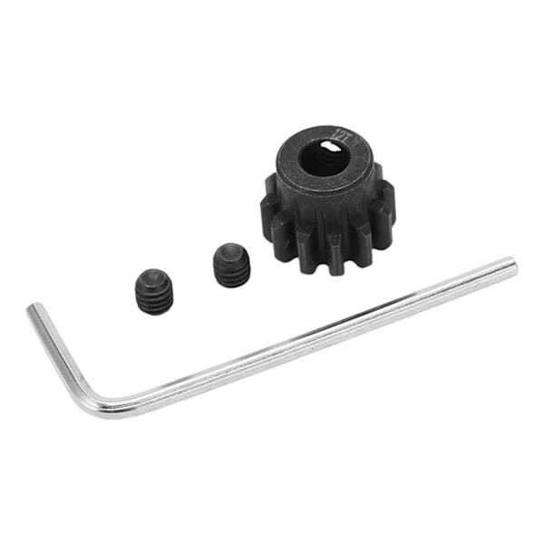 RC Motor Gear 12T Stålmotor Pinion 1.0M för LOSI Lasernut U4 Tenacity 1/10 modell bil 5mm axelmotor