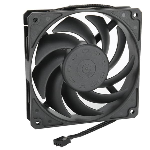 12 cm 2400 RPM Køleventilator Lavt Støjniveau Køler 4-Pin PWM Header Interface til Stationær Computer Sort