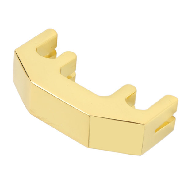 Fiolin Mute Metal Sound Reduction Lett bærbar Fiolin Practice Lyddemper for fiolinist Gold